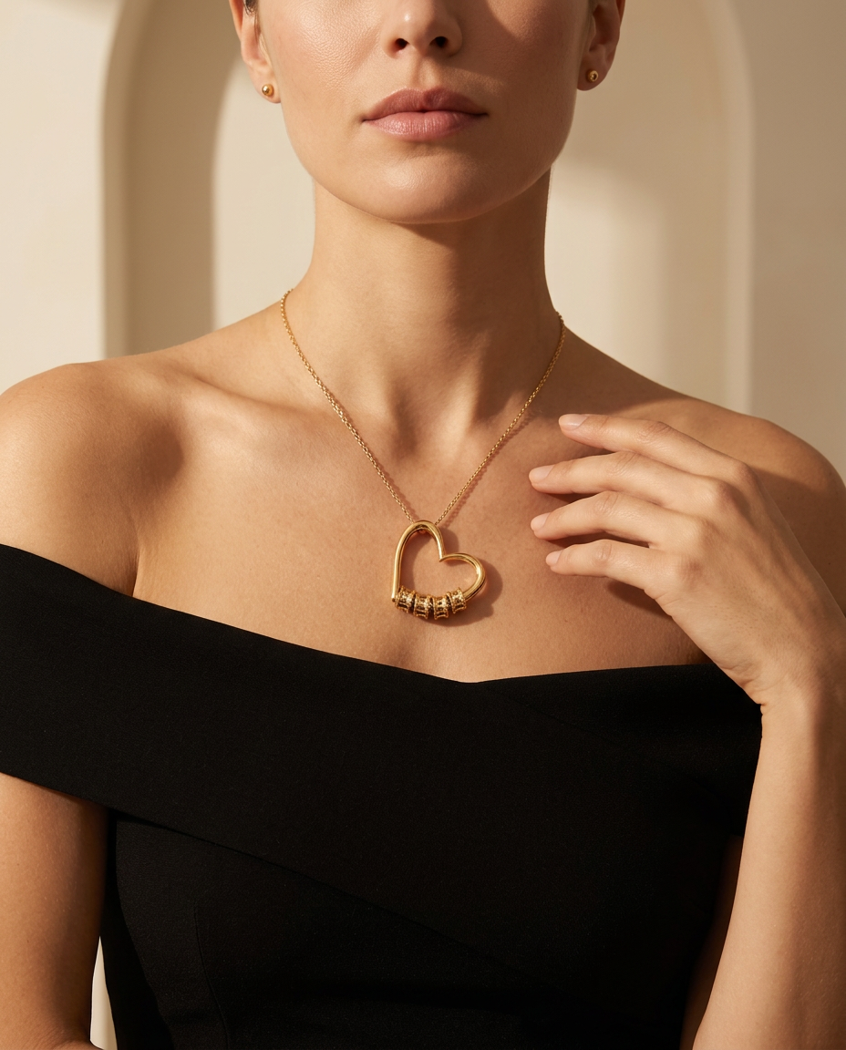 Collar Lazos Eternos | Corazón Personalizado con Nombres
