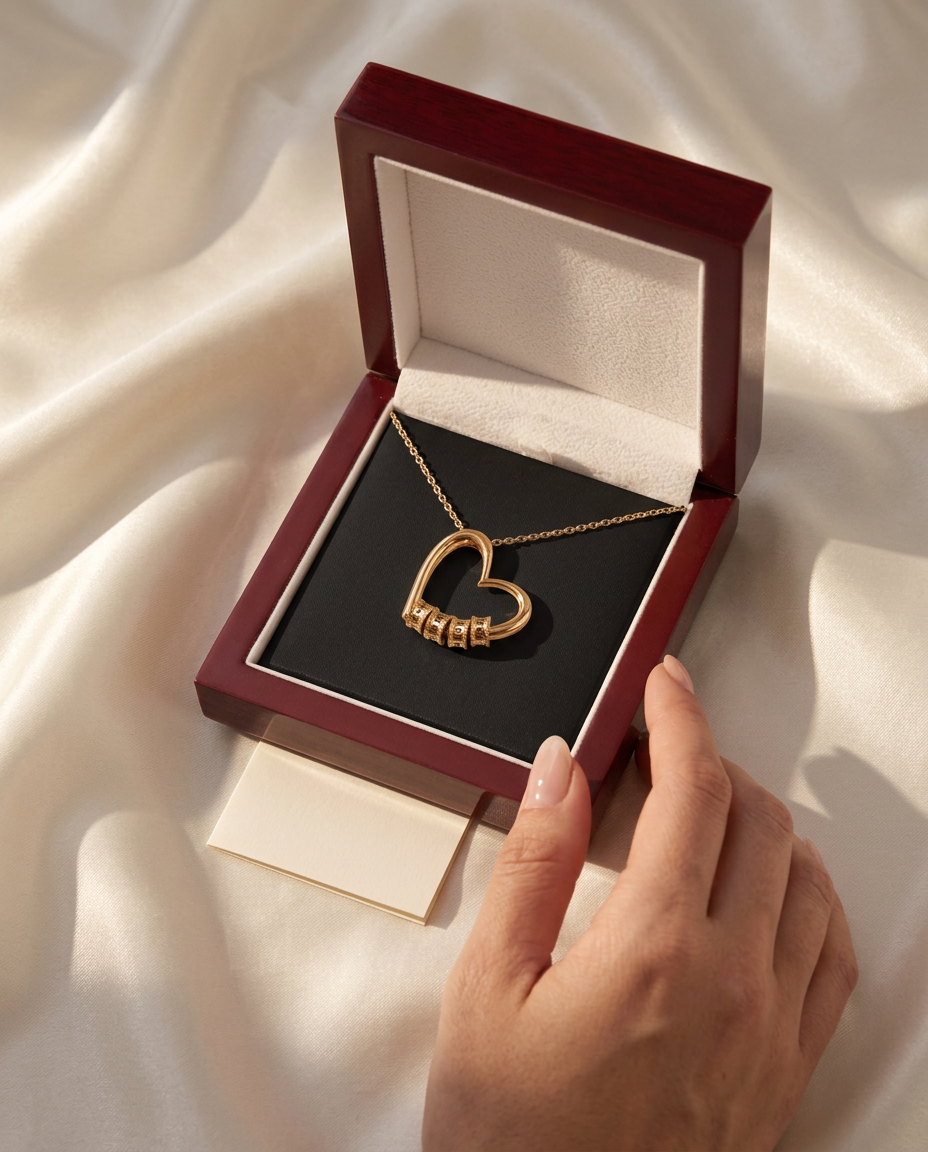 Collar Lazos Eternos | Corazón Personalizado con Nombres